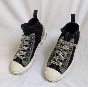Christian Dior Technical Knit Women's Walk'n'Dior High Top Sneaker - Size 35